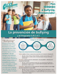 Folleto de la Prevención de Bullying
